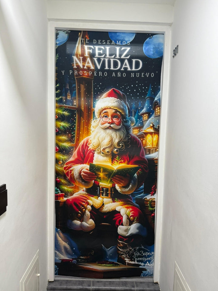 SantaFest – Forro premium navideño para puerta